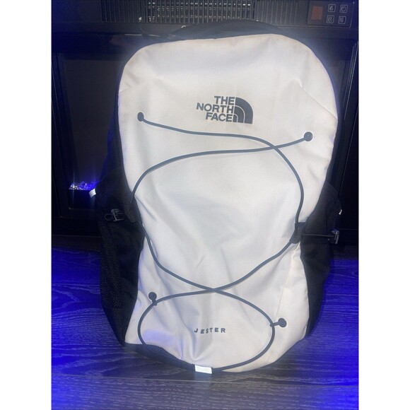 THE NORTH FACE  Jester Backpack, White & Black , OS, USED - Picture 1 of 12